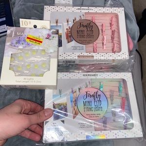 3 sets of mini lights.